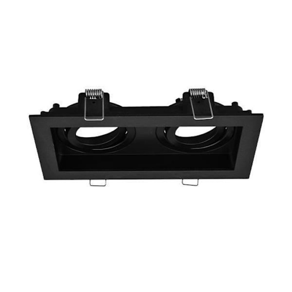 Stöd 2x Beta R5 spotlights svart rektangel MR16 GU10/GU5.3 Svart