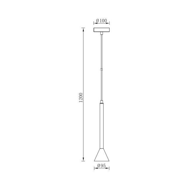 Sæt med 3 moderne sorte pendellamper, metal, GU10 IP20 Svart