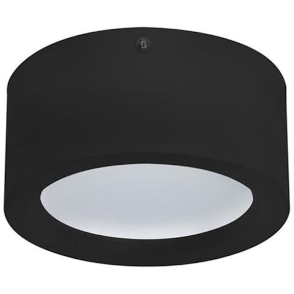 Rund sort LED loftslampe 15W 4200K Svart