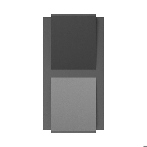 Väggmonterad LED-utomhuslampa 2x6W 3-i-1 IP65 Grå Grå