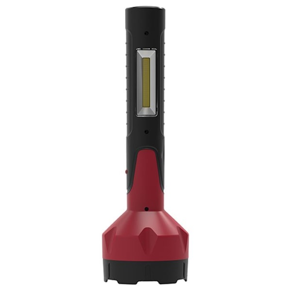 7W genopladelig LED lommelygte Svart röd