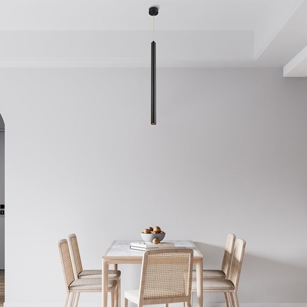 Set med 3 designade svarta pendellampor G9 10W IP20 Svart