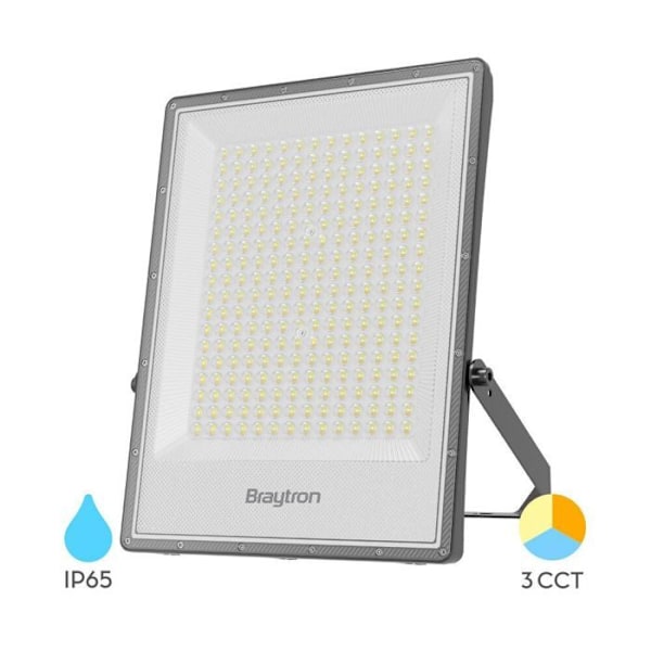 LED-projektor 200W 3-i-1 22000lm IP65 IK06 – Grå Grå