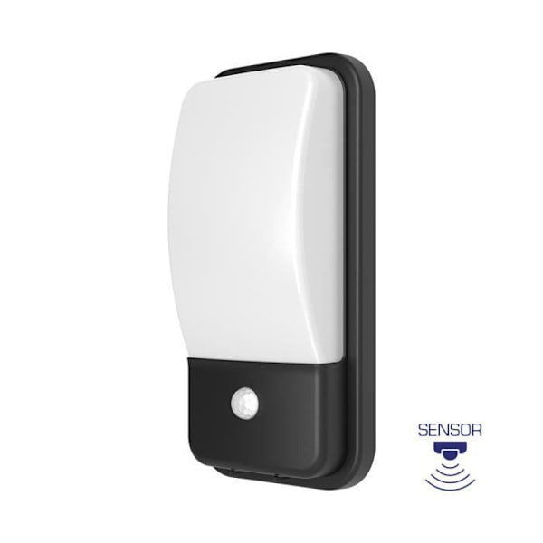 Væglampe WALLS-B3 20W 3000K IP65 Grå med detektor Grå