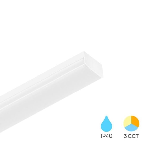 LED-list 36W 3IN1 4320lm IP40 Vit