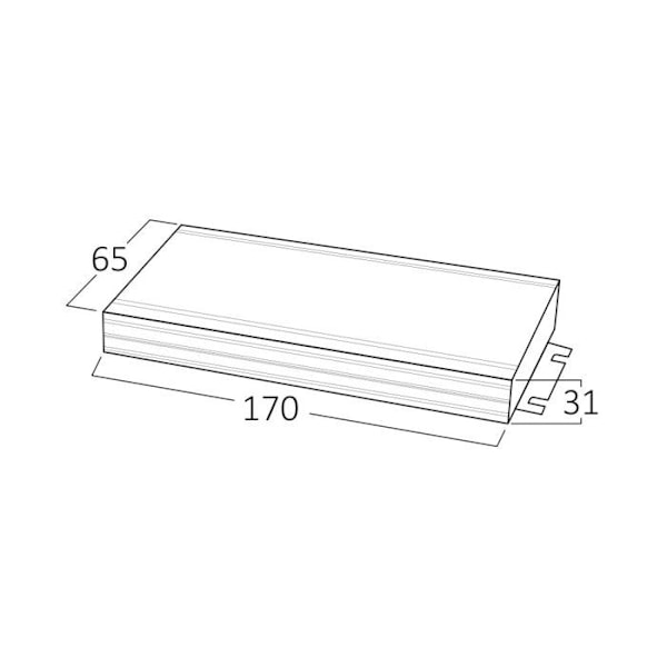 Strömförsörjning 100W IP67 i svart aluminium