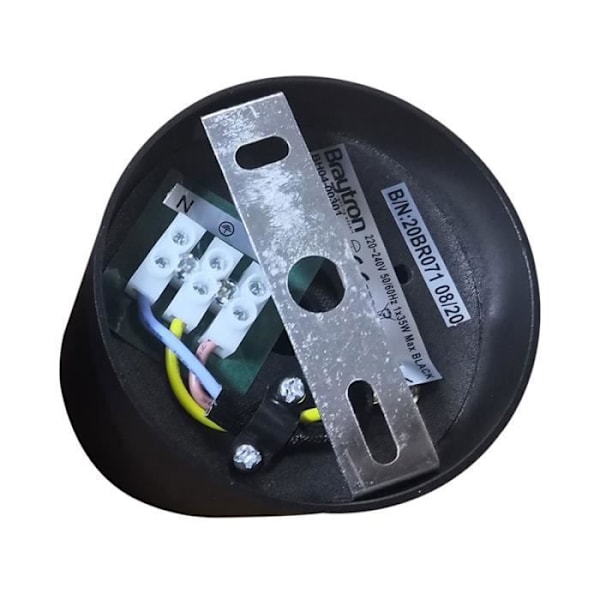 Loftslampe i aluminium GAMA-8010B rund GU10 35W Sort Svart