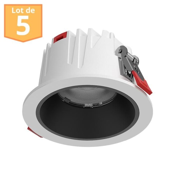 5 kpl Braytron White upotettavat LED-kohdevalot 20W 3in1 IP20 Vit