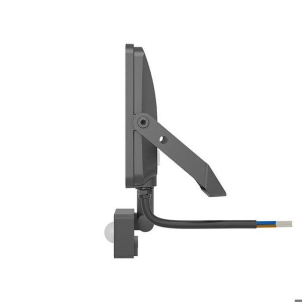 LED-projektor 10W 1100lm IP65 med rörelsedetektor – Grå Grå