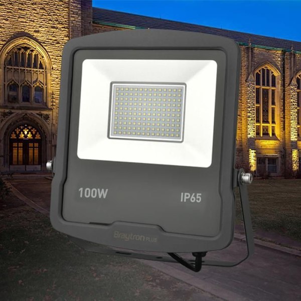 LED spotlight SL 100W IP65 4000K Grå Grå