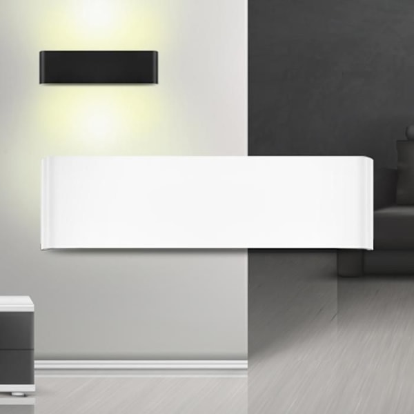 BRAYTRON AVVA1 LED væglampe, hvid, 12W, 810lm, aluminium Vit