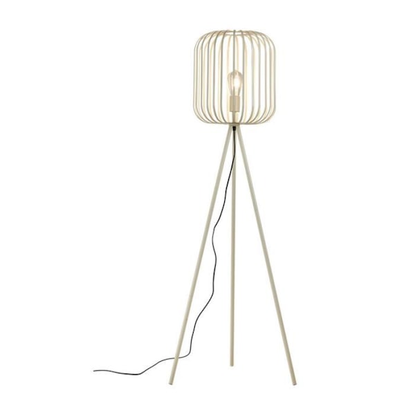 Dekorativ LED-golvlampa 1xE27 23W IP20 – Beige metall