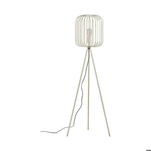 Dekorativ LED-golvlampa 1xE27 23W IP20 – Beige metall