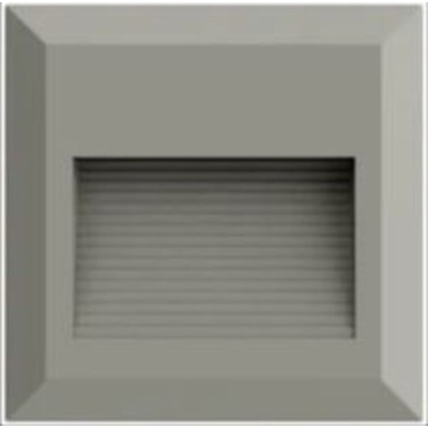 LED-seinävalaisin - Määrittämätön - 2W - IP65 - 124x124mm - Harmaa Grå
