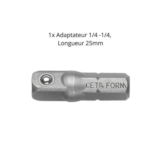 Kuusiulokkeiden ja lisävarusteiden 1/4 46 osan laatikko CETAFORM