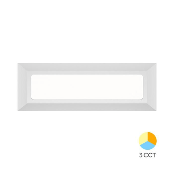 Vekta-B Braytron 3W 180lm 3i1 Vit IP65 väggmonterad LED-applikation Vit