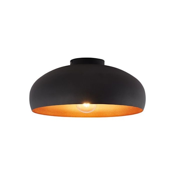 Dekorativ LED loftlampe 1xE27 23W IP20 – Sort metal Svart
