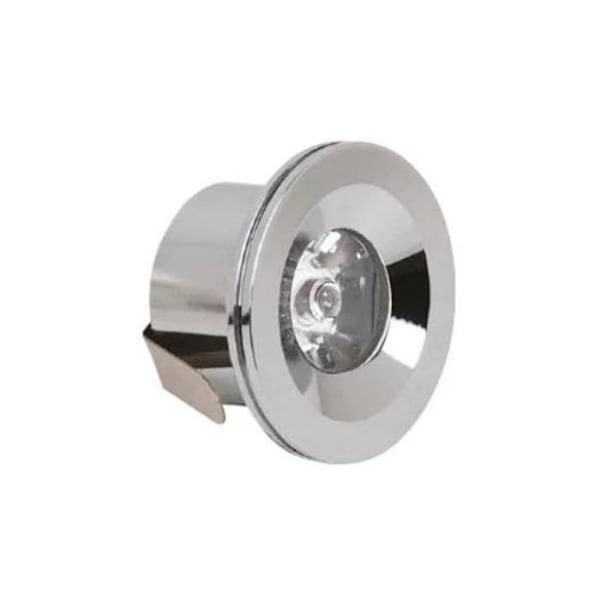 Mini forsænket LED spotlight 1W (8W) 4200K krom Krom