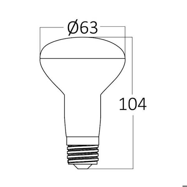 Ampoule LED R63 E27 9W 830lm 6500K – Braytron