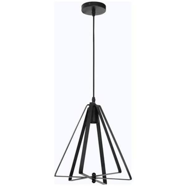 MAXWELL sort metal trekant pendel 60W Svart