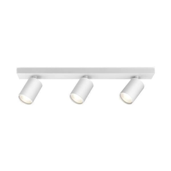 Loftslampe med 3 overflademonterede spots BETA-U1 Alu GU10 3x35W Hvid Vit