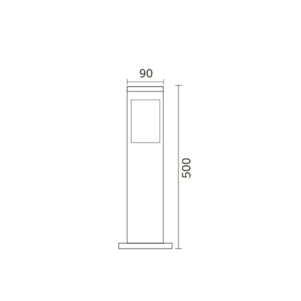 Borne Kavak SQ-3 Svart E27 60W Svart