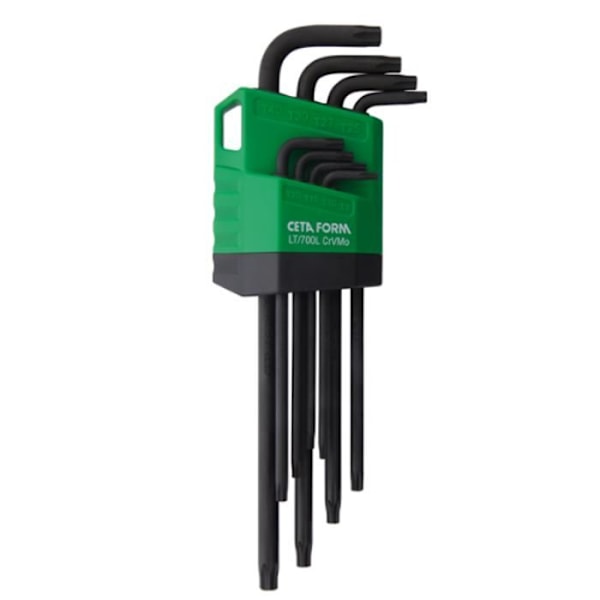 8-delars Torx-nyckelset, CETAFORM, L lång arm