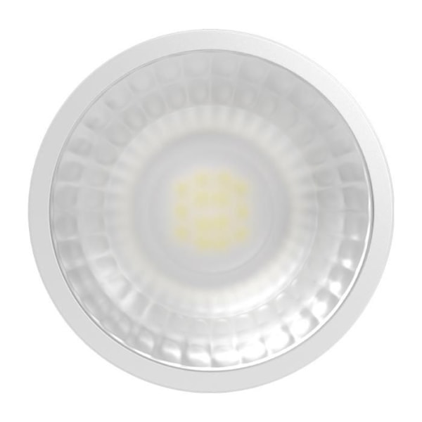 Sæt med 10 5W LED-moduler til GU10, MR16 forsænkede spots, 6500K, 380lm, 38° Vit