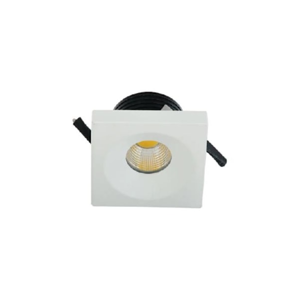 Mini upotettava LED-spot-valo neliö EVA-2 3W 3000K Vit