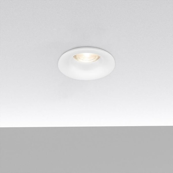 BRAYTRON Tetra-D spotlys, rund, hvid, fast, diameter 88 mm, aluminium Vit