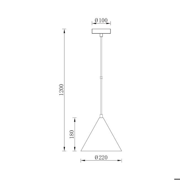 Suspension dekorativ 1xE27 23W IP20 Metal hvid – BV05-00060 Vit