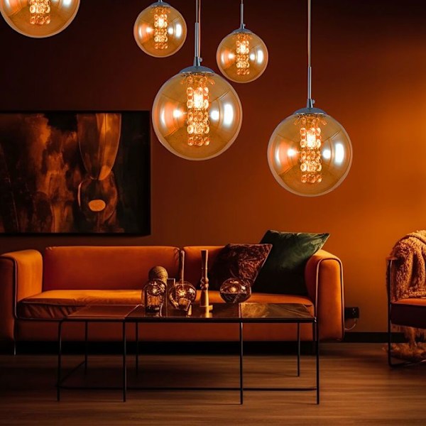 Dekorativ upphängning 1xG9 10W – Design och chic Bärnsten