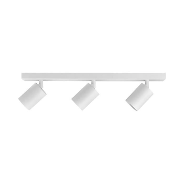 Loftslampe med 3 overflademonterede spots BETA-U1 Alu GU10 3x35W Hvid Vit