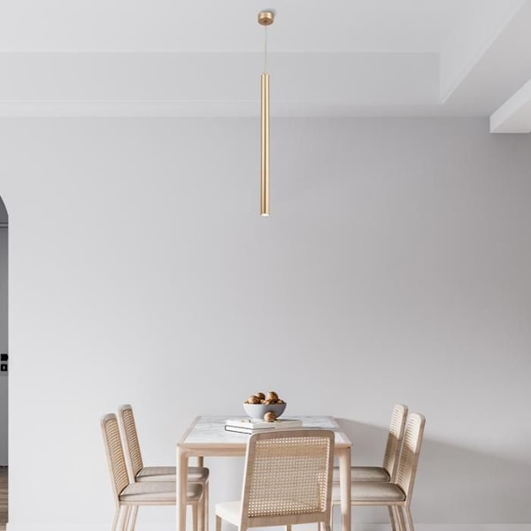 Set med 3 designlampor i guldrör G9 10W IP20 gyllene