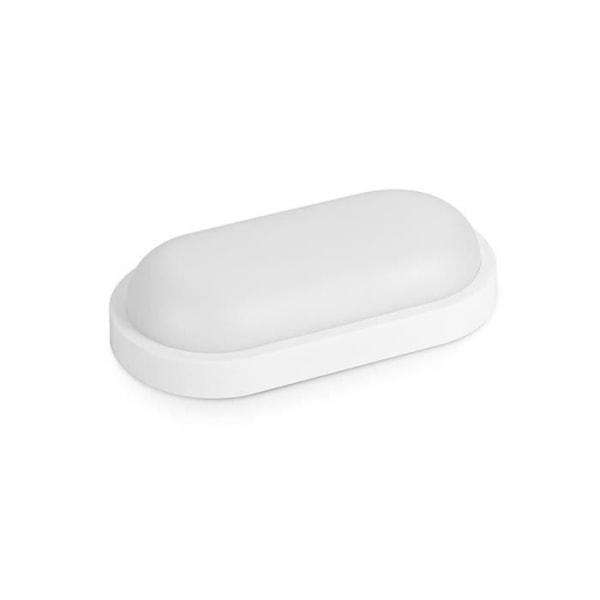 Hublot LED utomhus oval IP54 8W 600lm Vit