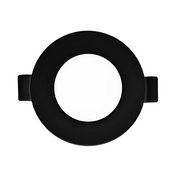 Sæt med 10 dæmpbare LED-paneler 4W 4000K 280lm Sort IP40 Svart