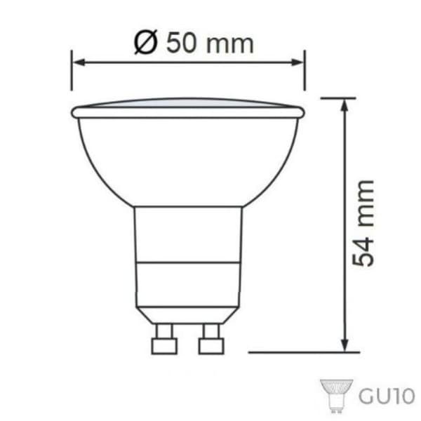 LED spottipolttimo 4W GU10 (Ek. 32W) 3000K
