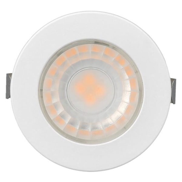 Set med 10 mini runda LED-spotlights 3 färger 3W 6500K IP54 Vit