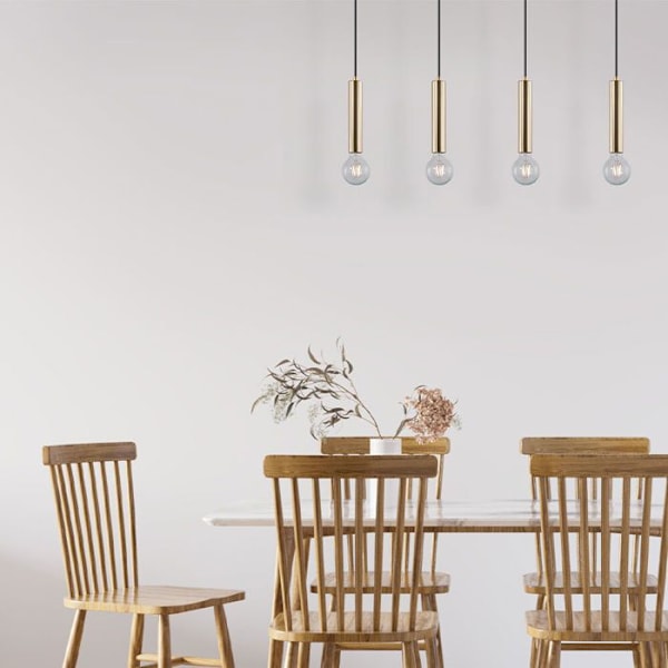 Koristetuote 4xE27 23W IP20 – Kultainen metalli gyllene