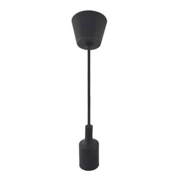 Musta kaapeliriippuvalaisin (1m) E27 IP20 max 60W Svart
