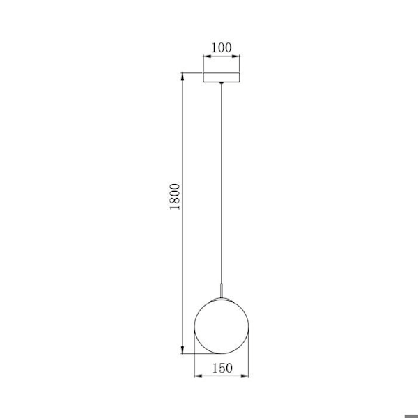 Dekorativ upphängning 1xG9 10W – Design och chic Bärnsten