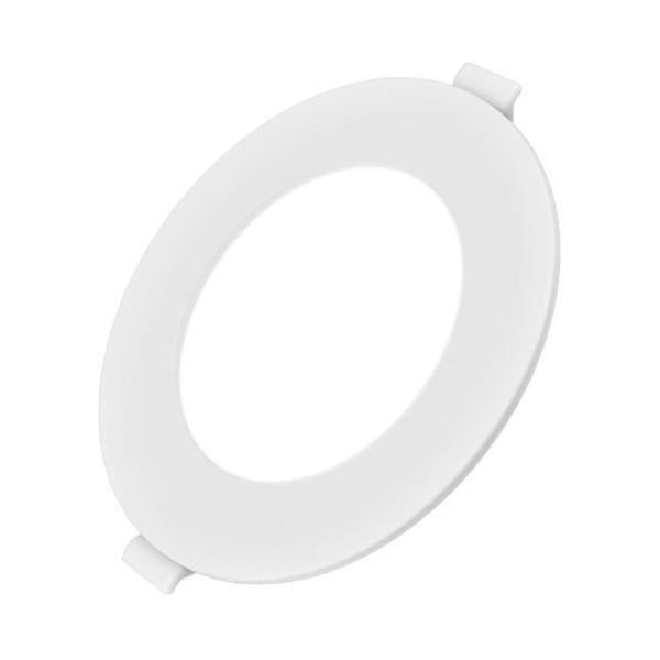 Erittäin litteä pyöreä LED-paneeli 6W 6500K Ø128mm IP20 Vit