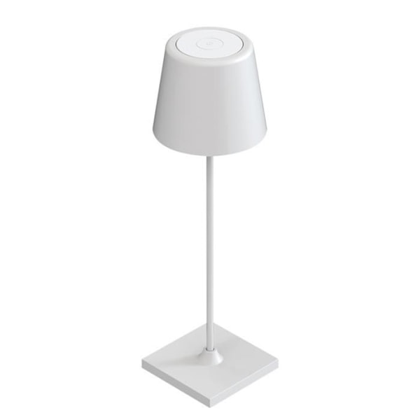 Set med 2 uppladdningsbara bordslampor vita 3W 3000K IP44 Vit