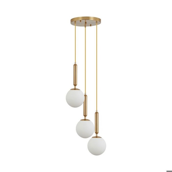 Opal lasisuspensio 3xG9 10W – kultafinish