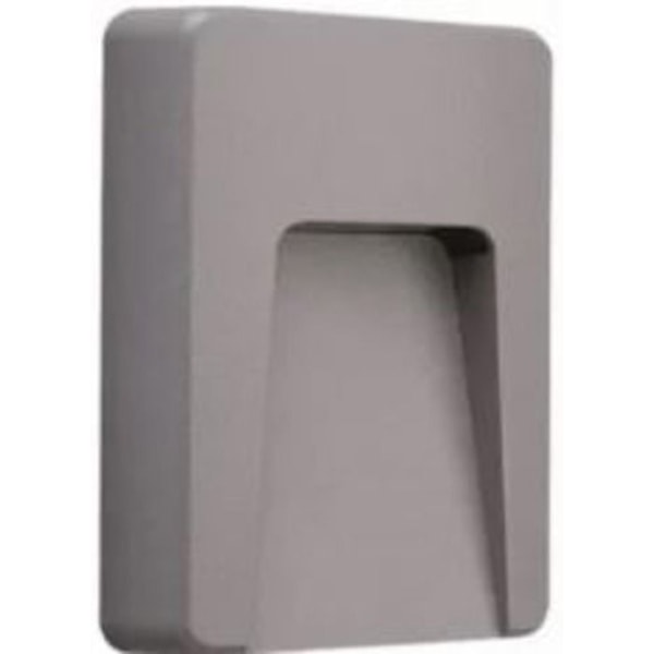 LED væglampe - Ikke specificeret - 3W - IP65 - 150x90mm - Udendørs Grå