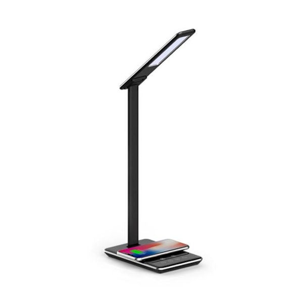 BRAYTRON LB146 skrivebordslampe, sort, 3i1, 5W, 500lm, IP20, induktionsoplader Svart