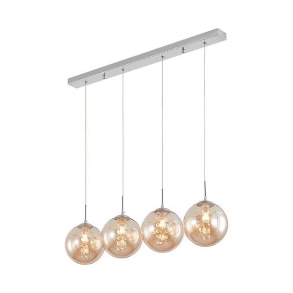 Dekorativ upphängning 4xG9 10W – Metall Design Amber Bärnsten