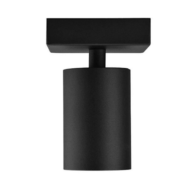 Påbygningsspot BETA-T2 Alu GU10 35W Sort Svart