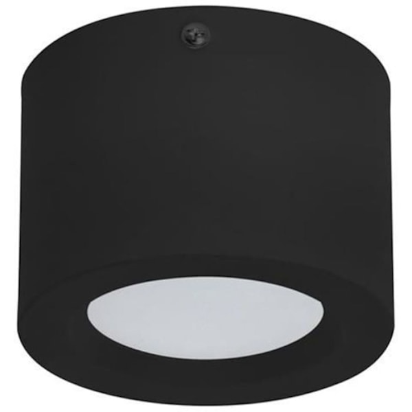 Pyöreä musta LED kattovalaisin 5W 4200K Svart