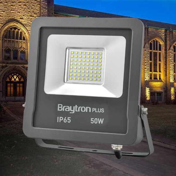 LED spotlight SL 50W IP65 4000K Grå Grå